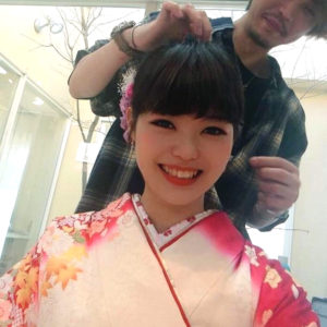 編み込みアレンジ